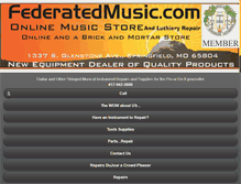 Tablet Screenshot of federatedmusic.com